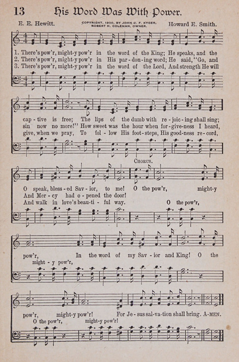 Kingdom Songs: the choicest hymns and gospel songs for all the earth, for general us in church services, Sunday schools, and young people meetings page 18