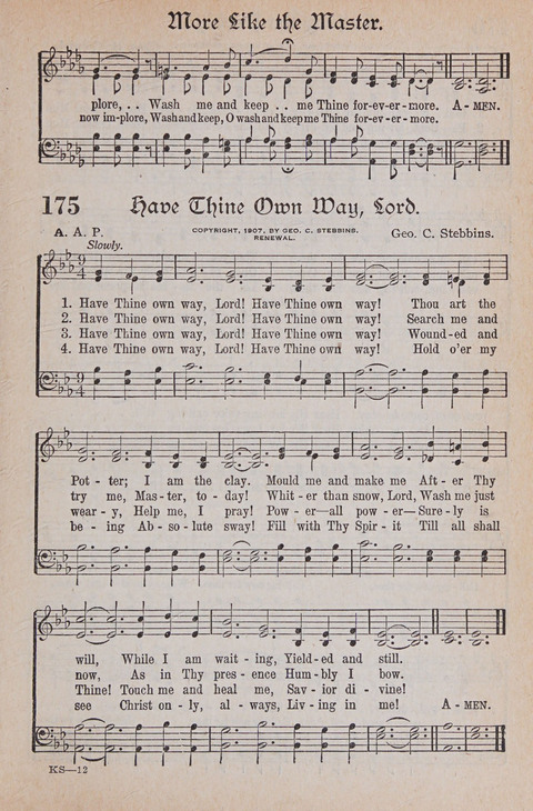 Kingdom Songs: the choicest hymns and gospel songs for all the earth, for general us in church services, Sunday schools, and young people meetings page 180