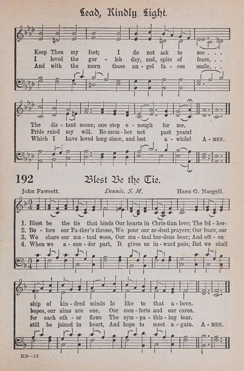 Kingdom Songs: the choicest hymns and gospel songs for all the earth, for general us in church services, Sunday schools, and young people meetings page 196