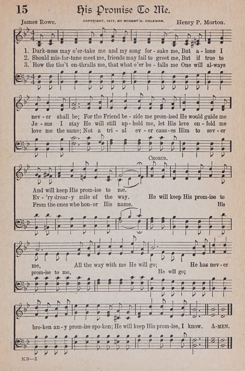 Kingdom Songs: the choicest hymns and gospel songs for all the earth, for general us in church services, Sunday schools, and young people meetings page 20