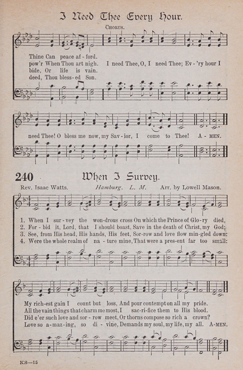 Kingdom Songs: the choicest hymns and gospel songs for all the earth, for general us in church services, Sunday schools, and young people meetings page 228