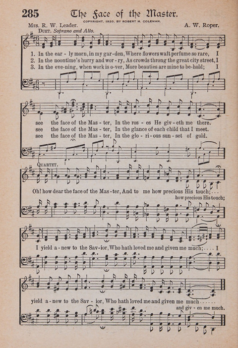 Kingdom Songs: the choicest hymns and gospel songs for all the earth, for general us in church services, Sunday schools, and young people meetings page 265