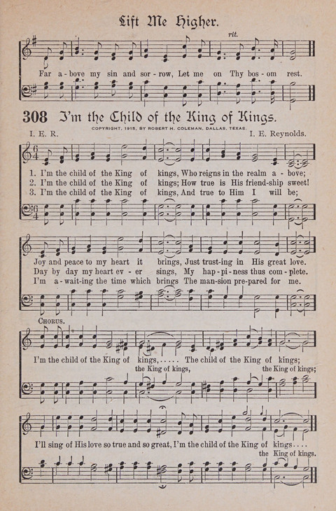 Kingdom Songs: the choicest hymns and gospel songs for all the earth, for general us in church services, Sunday schools, and young people meetings page 288