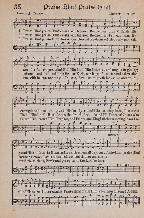 Kingdom Songs: the choicest hymns and gospel songs for all the earth, for general us in church services, Sunday schools, and young people meetings page 40