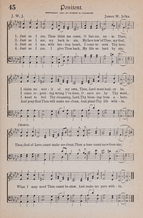 Kingdom Songs: the choicest hymns and gospel songs for all the earth, for general us in church services, Sunday schools, and young people meetings page 50