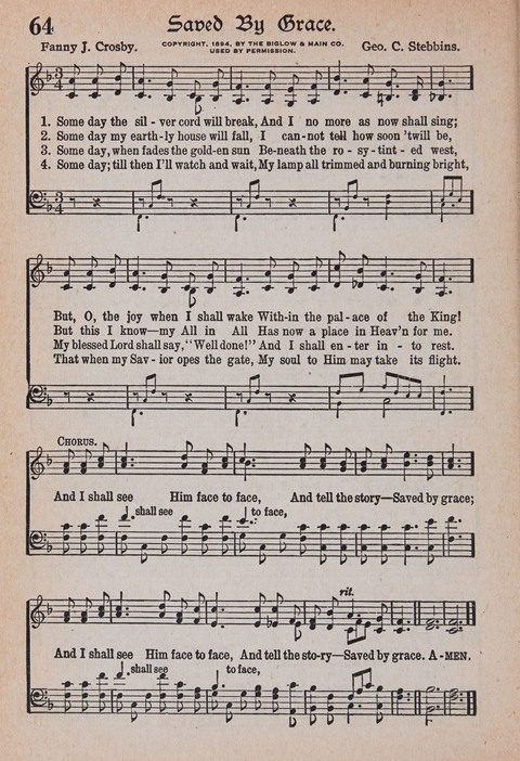 Kingdom Songs: the choicest hymns and gospel songs for all the earth, for general us in church services, Sunday schools, and young people meetings page 69