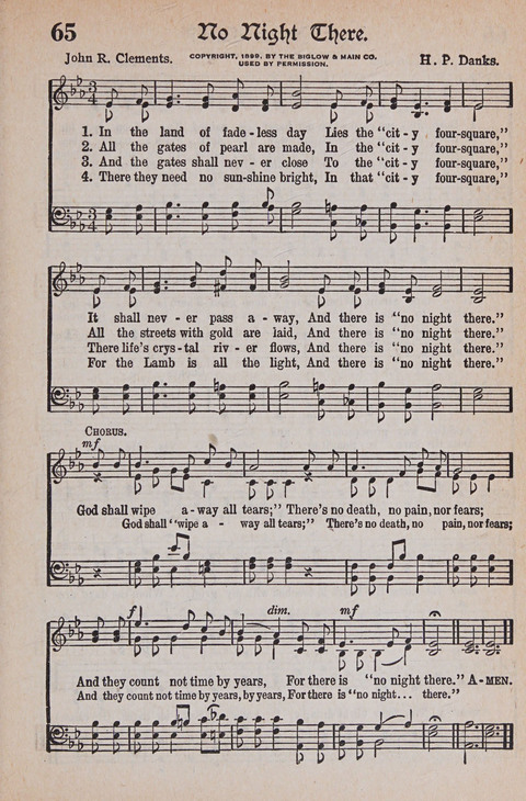 Kingdom Songs: the choicest hymns and gospel songs for all the earth, for general us in church services, Sunday schools, and young people meetings page 70