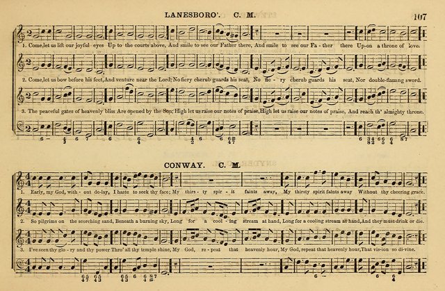 The Key-Stone Collection of Church Music: a complete collection of hymn tunes, anthems, psalms, chants, & c. to which is added the physiological system for training choirs and teaching singing schools page 107