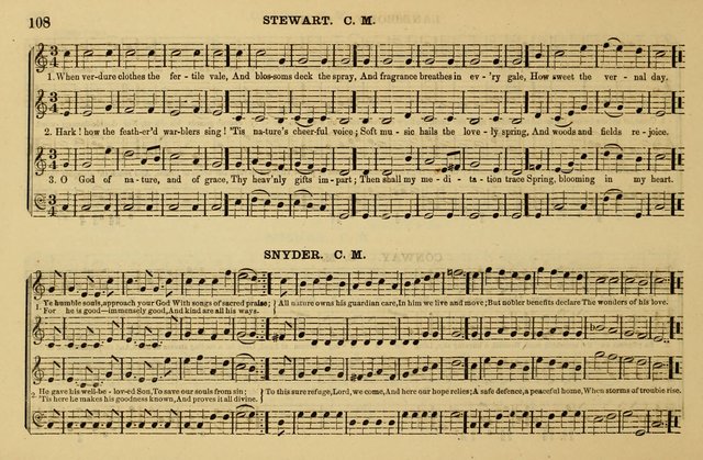 The Key-Stone Collection of Church Music: a complete collection of hymn tunes, anthems, psalms, chants, & c. to which is added the physiological system for training choirs and teaching singing schools page 108