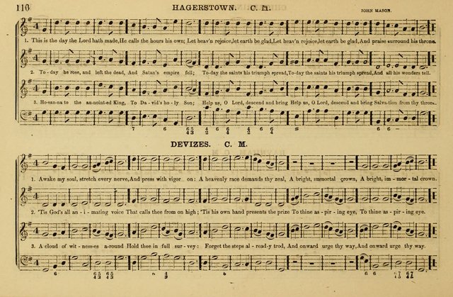 The Key-Stone Collection of Church Music: a complete collection of hymn tunes, anthems, psalms, chants, & c. to which is added the physiological system for training choirs and teaching singing schools page 110