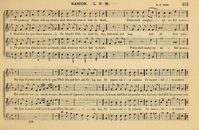 The Key-Stone Collection of Church Music: a complete collection of hymn tunes, anthems, psalms, chants, & c. to which is added the physiological system for training choirs and teaching singing schools page 153