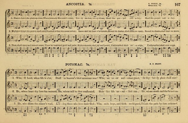 The Key-Stone Collection of Church Music: a complete collection of hymn tunes, anthems, psalms, chants, & c. to which is added the physiological system for training choirs and teaching singing schools page 167