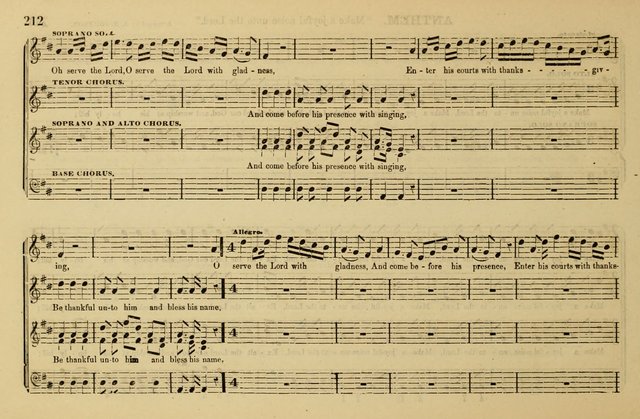 The Key-Stone Collection of Church Music: a complete collection of hymn tunes, anthems, psalms, chants, & c. to which is added the physiological system for training choirs and teaching singing schools page 212