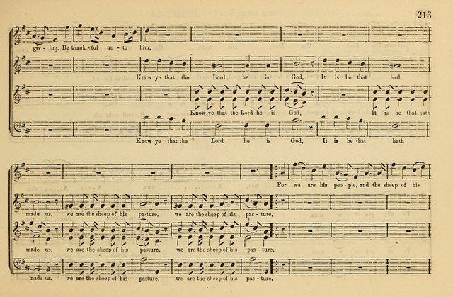 The Key-Stone Collection of Church Music: a complete collection of hymn tunes, anthems, psalms, chants, & c. to which is added the physiological system for training choirs and teaching singing schools page 213