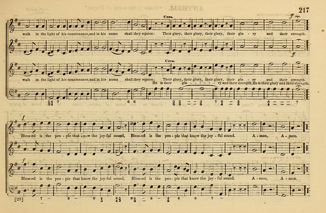 The Key-Stone Collection of Church Music: a complete collection of hymn tunes, anthems, psalms, chants, & c. to which is added the physiological system for training choirs and teaching singing schools page 217