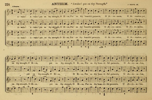 The Key-Stone Collection of Church Music: a complete collection of hymn tunes, anthems, psalms, chants, & c. to which is added the physiological system for training choirs and teaching singing schools page 224