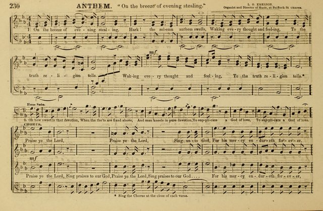 The Key-Stone Collection of Church Music: a complete collection of hymn tunes, anthems, psalms, chants, & c. to which is added the physiological system for training choirs and teaching singing schools page 230