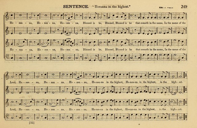 The Key-Stone Collection of Church Music: a complete collection of hymn tunes, anthems, psalms, chants, & c. to which is added the physiological system for training choirs and teaching singing schools page 249