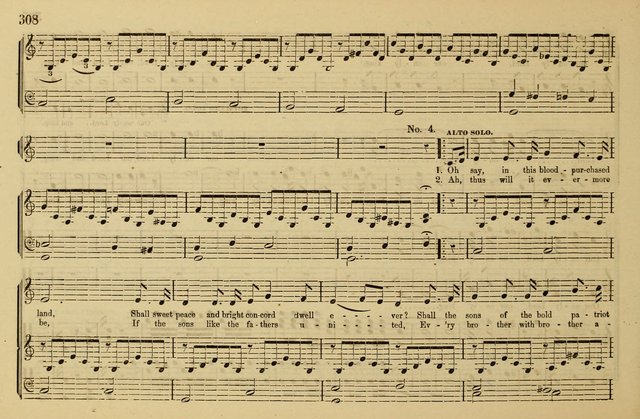 The Key-Stone Collection of Church Music: a complete collection of hymn tunes, anthems, psalms, chants, & c. to which is added the physiological system for training choirs and teaching singing schools page 308