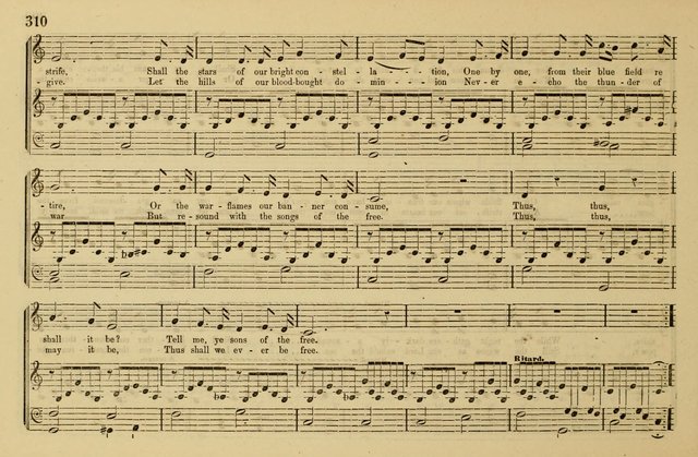 The Key-Stone Collection of Church Music: a complete collection of hymn tunes, anthems, psalms, chants, & c. to which is added the physiological system for training choirs and teaching singing schools page 310