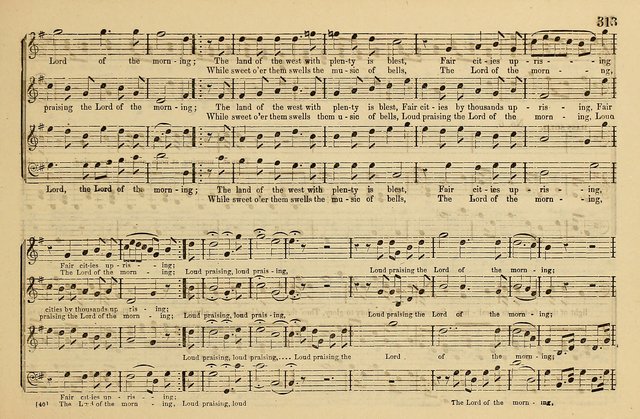 The Key-Stone Collection of Church Music: a complete collection of hymn tunes, anthems, psalms, chants, & c. to which is added the physiological system for training choirs and teaching singing schools page 313