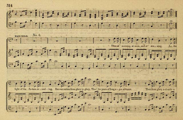 The Key-Stone Collection of Church Music: a complete collection of hymn tunes, anthems, psalms, chants, & c. to which is added the physiological system for training choirs and teaching singing schools page 314