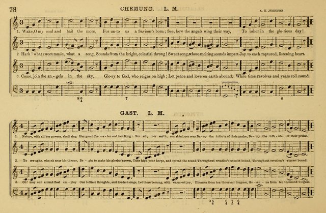 The Key-Stone Collection of Church Music: a complete collection of hymn tunes, anthems, psalms, chants, & c. to which is added the physiological system for training choirs and teaching singing schools page 78