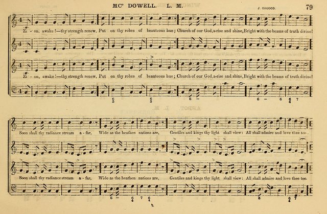 The Key-Stone Collection of Church Music: a complete collection of hymn tunes, anthems, psalms, chants, & c. to which is added the physiological system for training choirs and teaching singing schools page 79