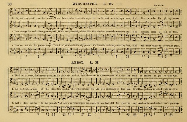 The Key-Stone Collection of Church Music: a complete collection of hymn tunes, anthems, psalms, chants, & c. to which is added the physiological system for training choirs and teaching singing schools page 80