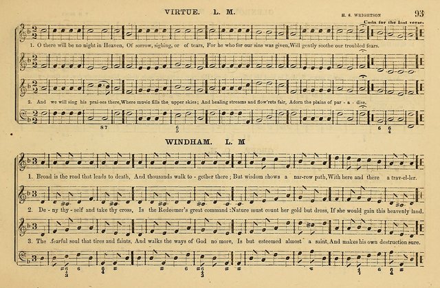 The Key-Stone Collection of Church Music: a complete collection of hymn tunes, anthems, psalms, chants, & c. to which is added the physiological system for training choirs and teaching singing schools page 93