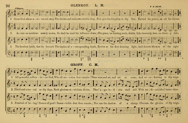 The Key-Stone Collection of Church Music: a complete collection of hymn tunes, anthems, psalms, chants, & c. to which is added the physiological system for training choirs and teaching singing schools page 94