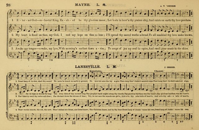 The Key-Stone Collection of Church Music: a complete collection of hymn tunes, anthems, psalms, chants, & c. to which is added the physiological system for training choirs and teaching singing schools page 98