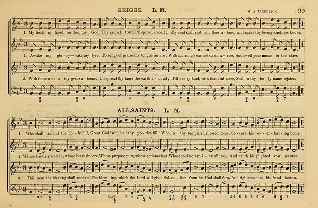 The Key-Stone Collection of Church Music: a complete collection of hymn tunes, anthems, psalms, chants, & c. to which is added the physiological system for training choirs and teaching singing schools page 99