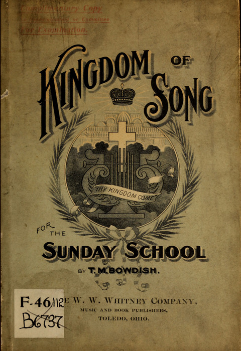 Kingdom of Song for the Sunday School page cover