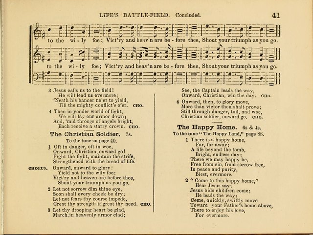 Kind Words: a new collection of hymns and tunes for sunday schools and the social circle page 41