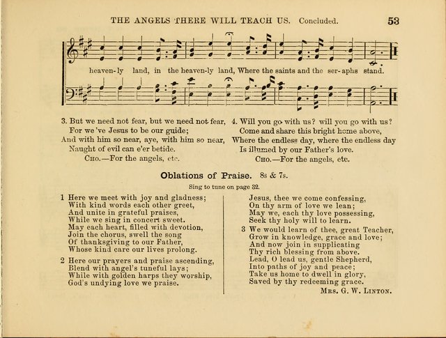 Kind Words: a new collection of hymns and tunes for sunday schools and the social circle page 53