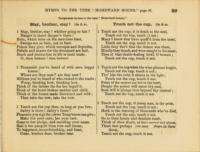 Kind Words: a new collection of hymns and tunes for sunday schools and the social circle page 89