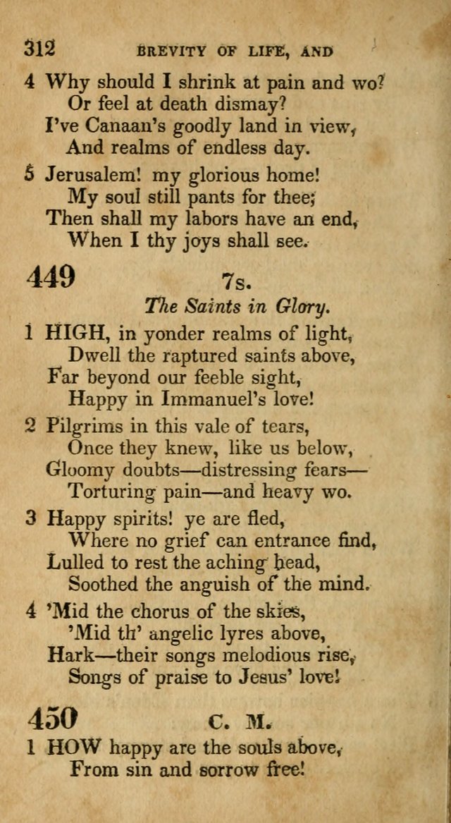 The Lyrica: a collection of psalms, hymns, and spiritual songs, adapted to general use page 312