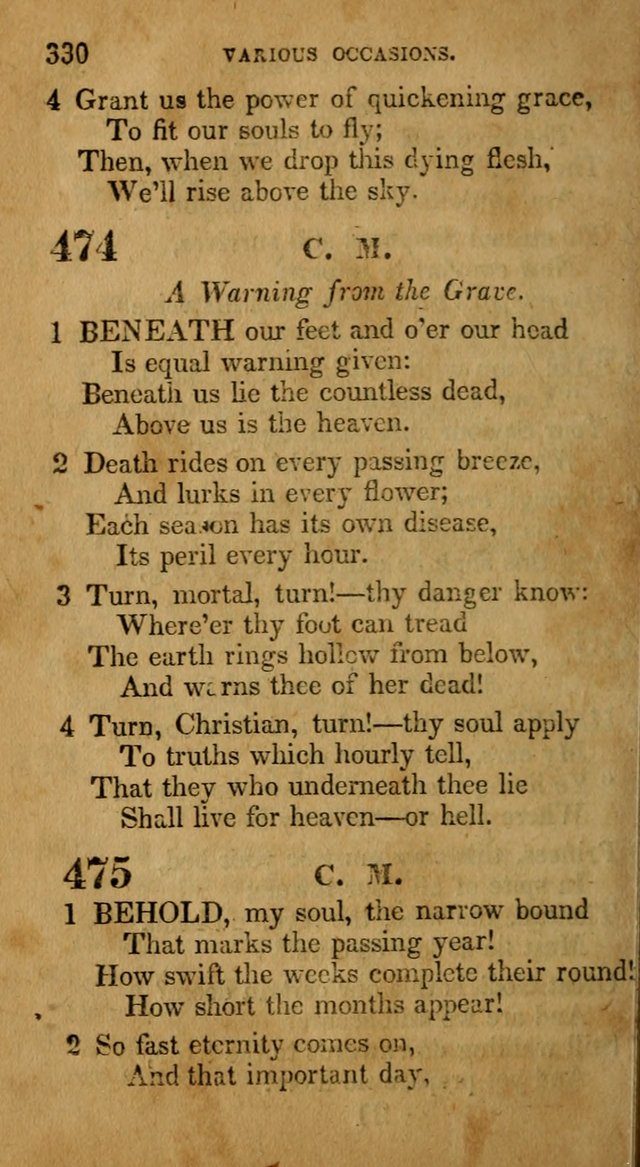 The Lyrica: a collection of psalms, hymns, and spiritual songs, adapted to general use page 330