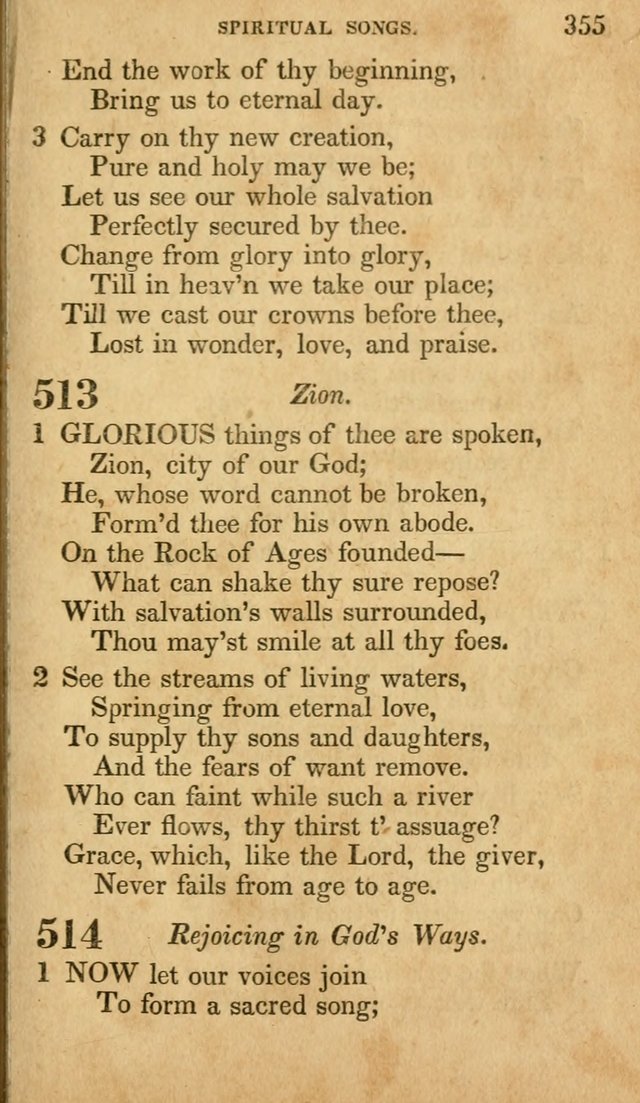 The Lyrica: a collection of psalms, hymns, and spiritual songs, adapted to general use page 355