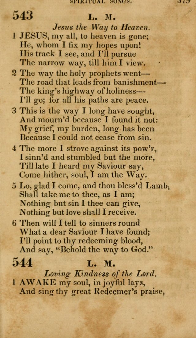 The Lyrica: a collection of psalms, hymns, and spiritual songs, adapted to general use page 379