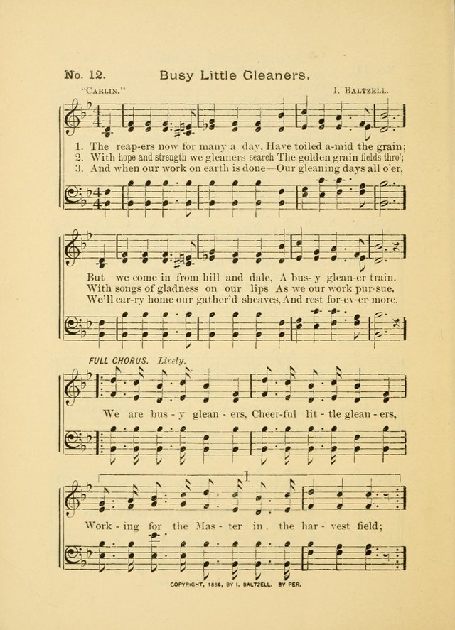 Little Branches: a collection of songs prepared especially for the primary and infant departments of the sunday school page 12