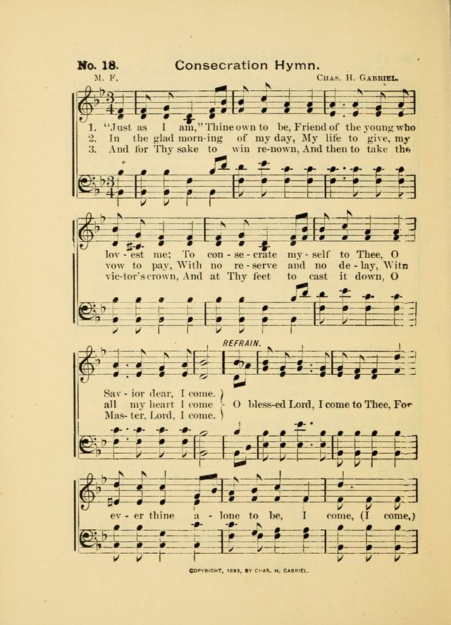 Little Branches: a collection of songs prepared especially for the primary and infant departments of the sunday school page 18