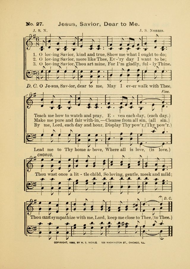 Little Branches: a collection of songs prepared especially for the primary and infant departments of the sunday school page 27