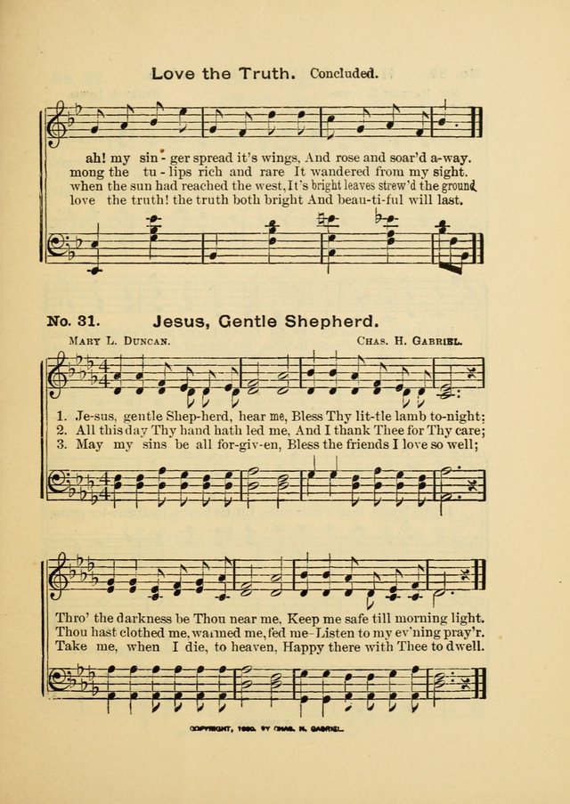 Little Branches: a collection of songs prepared especially for the primary and infant departments of the sunday school page 33