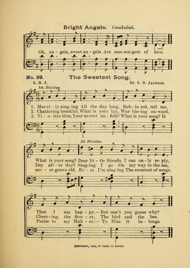 Little Branches: a collection of songs prepared especially for the primary and infant departments of the sunday school page 41