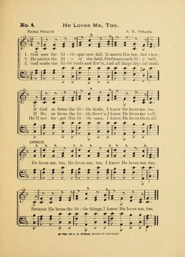 Little Branches: a collection of songs prepared especially for the primary and infant departments of the sunday school page 5