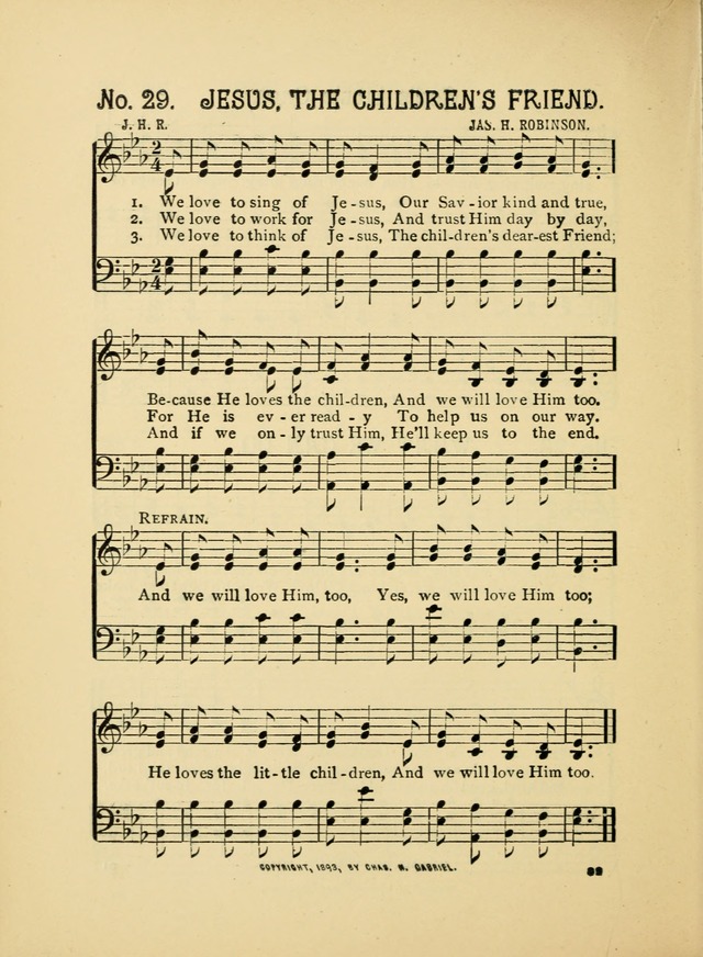 Little Branches No. 2: a collection of songs prepared especially for the primary and infant deparments of the sunday school page 32