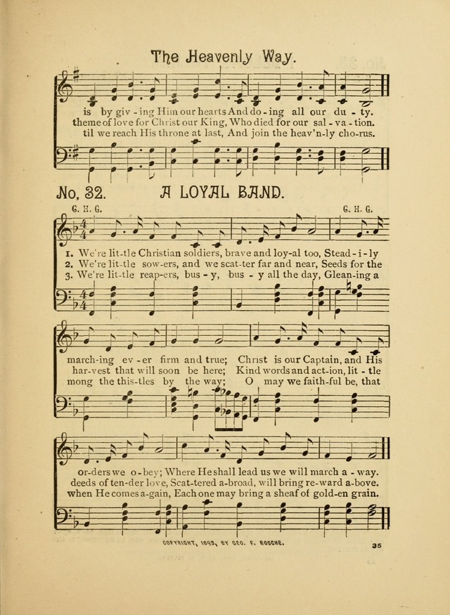 Little Branches No. 2: a collection of songs prepared especially for the primary and infant deparments of the sunday school page 35