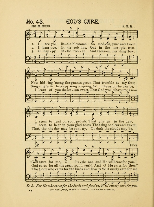 Little Branches No. 2: a collection of songs prepared especially for the primary and infant deparments of the sunday school page 46